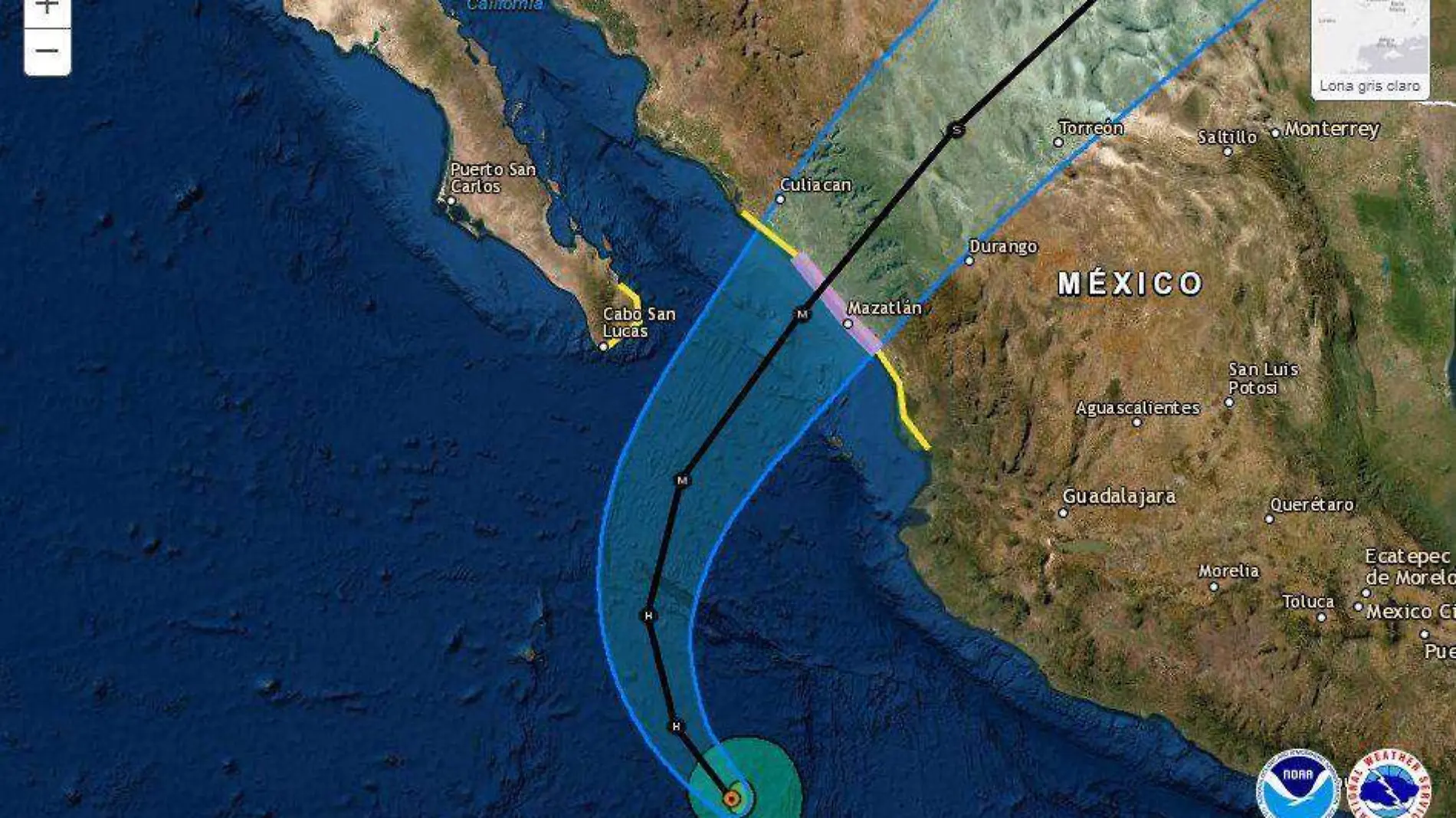 Pamela ya es huracán categoría 1 en costas de Jalisco